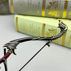 1:6 scale anime-style zinc alloy bow replica with gold detailing from BlacksmithSONG