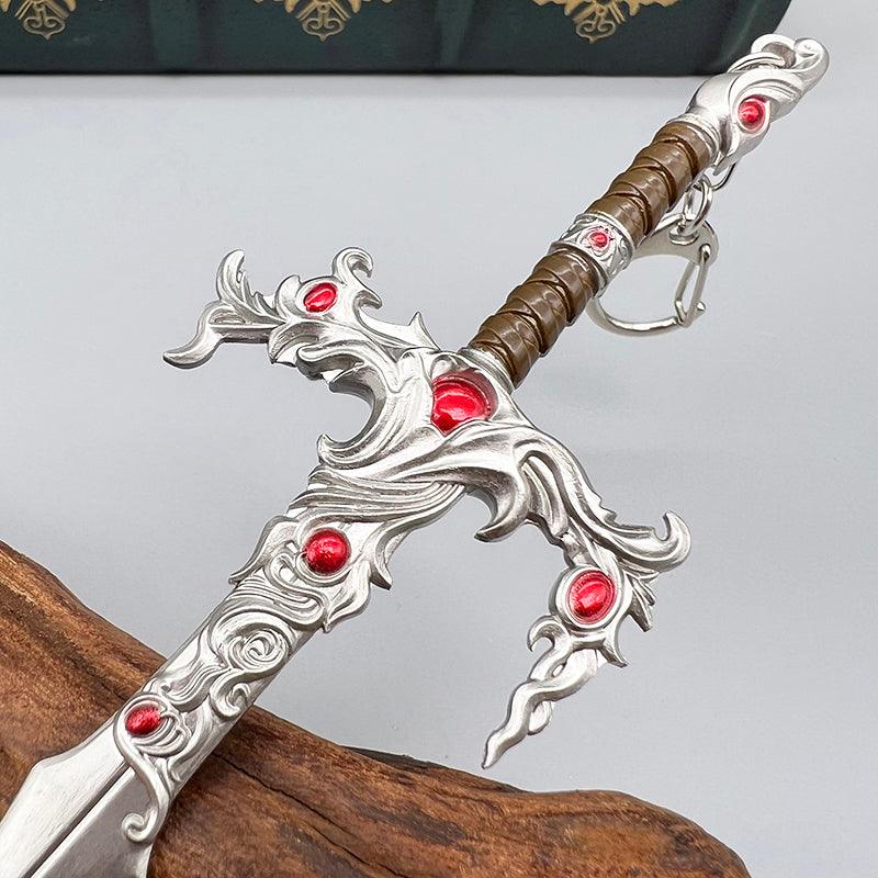 Githyanki Astral Greatsword - Baldur's Gate 3 Silver Sword 1:6 Zinc Alloy | Vlaakith's Chosen Weapon | Planar Warrior Display for Mind Flayer Hunters - BlacksmithSONG