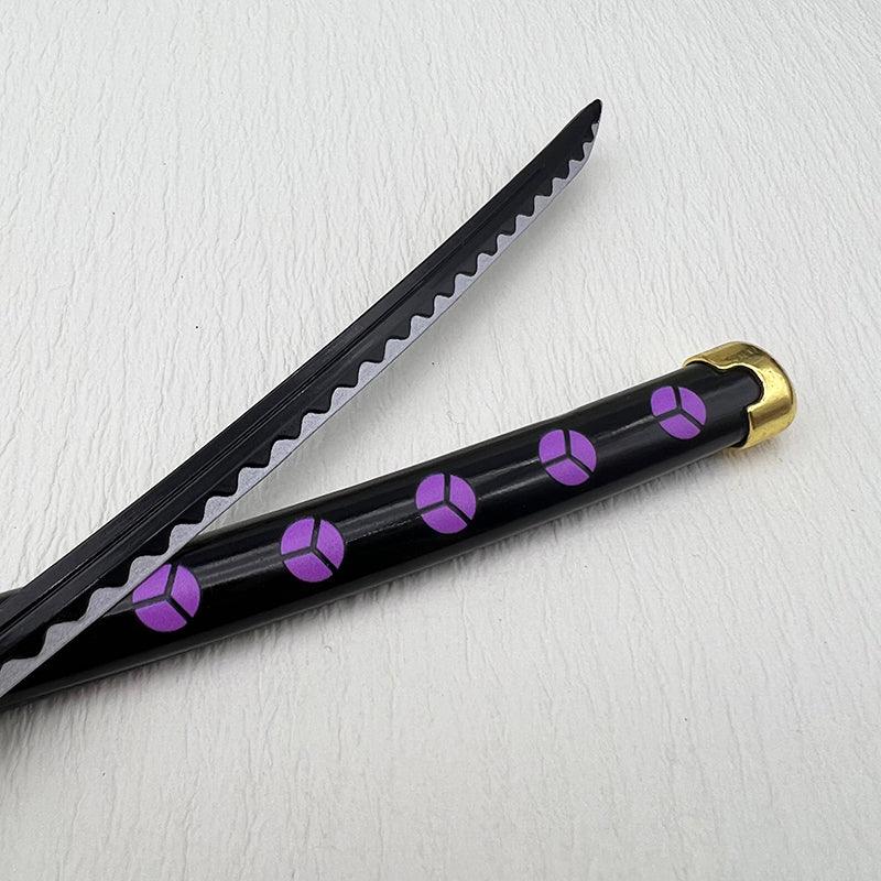 One Piece Shusui Katana Replica - Zoro's Legendary Black Blade | Ryuma's Dragon Slayer Display Art - BlacksmithSONG