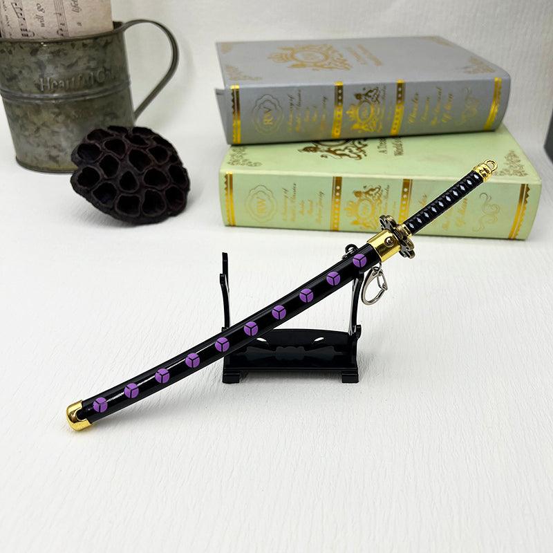 One Piece Shusui Katana Replica - Zoro's Legendary Black Blade | Ryuma's Dragon Slayer Display Art - BlacksmithSONG