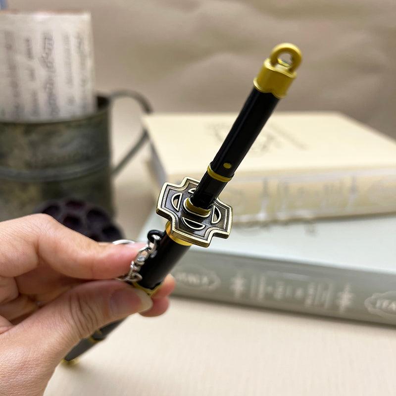 One Piece Yubashiri Katana Replica - Zoro's Lost Sword Memorial | Pre-Timeskip Straw Hat Pirate Display Art - BlacksmithSONG
