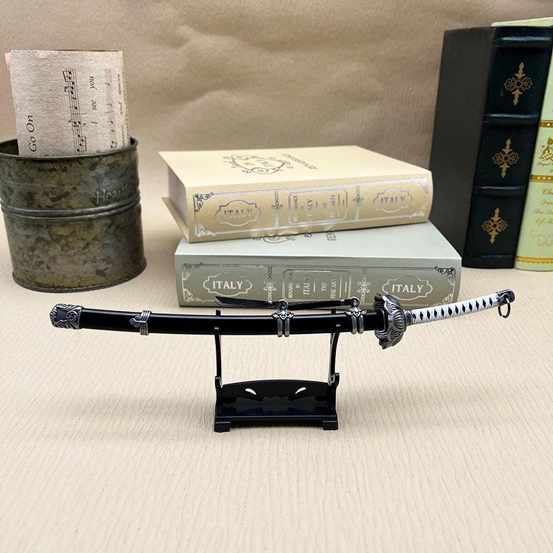 Black Mortal Blade Replica - Sekiro Kaimon Open Gate 1:6 Zinc Alloy Sword | Severing Immortality Collectible | Ashina-Inspired Display for Hardcore Gamers - BlacksmithSONG