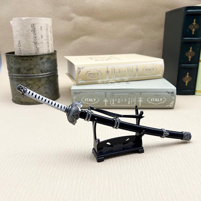 Black Mortal Blade Replica - Sekiro Kaimon Open Gate 1:6 Zinc Alloy Sword | Severing Immortality Collectible | Ashina-Inspired Display for Hardcore Gamers - BlacksmithSONG