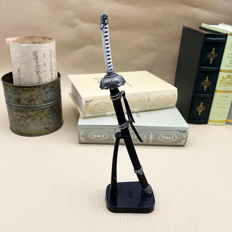 Black Mortal Blade Replica - Sekiro Kaimon Open Gate 1:6 Zinc Alloy Sword | Severing Immortality Collectible | Ashina-Inspired Display for Hardcore Gamers - BlacksmithSONG