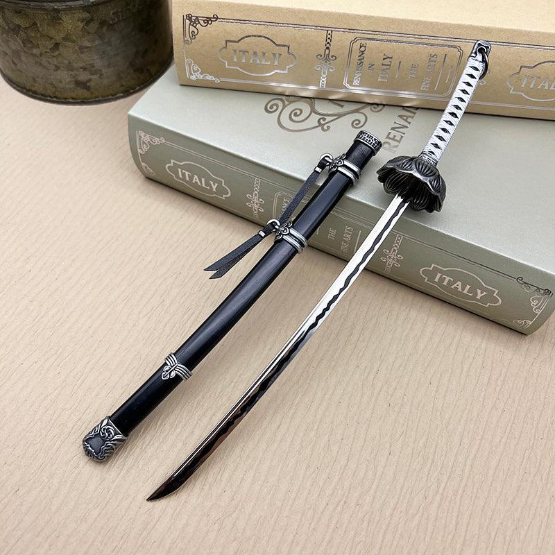 Black Mortal Blade Replica - Sekiro Kaimon Open Gate 1:6 Zinc Alloy Sword | Severing Immortality Collectible | Ashina-Inspired Display for Hardcore Gamers - BlacksmithSONG