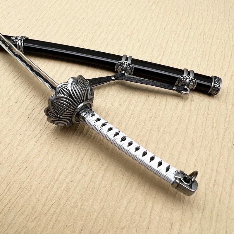 Black Mortal Blade Replica - Sekiro Kaimon Open Gate 1:6 Zinc Alloy Sword | Severing Immortality Collectible | Ashina-Inspired Display for Hardcore Gamers - BlacksmithSONG