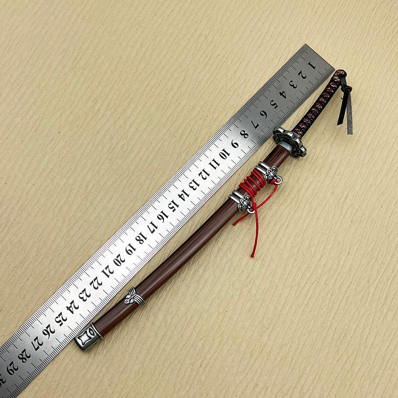 Red Mortal Blade Collectible - Sekiro Gracious Gift of Tears 1:6 Scale | Dragonrot Reversal Crimson Blade | Divine Realm Zinc Alloy Art for Sekiro Enthusiasts - BlacksmithSONG