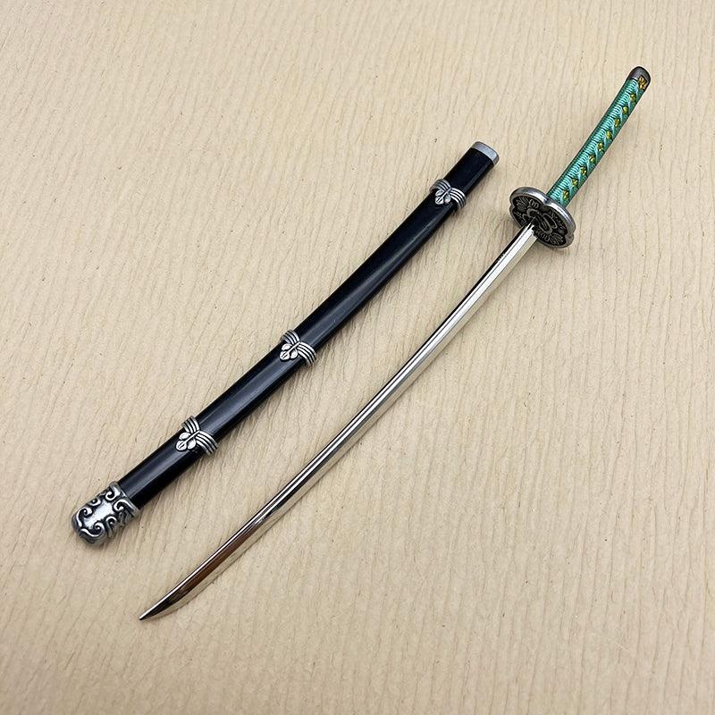 Kusabimaru Katana Replica - Sekiro Wolf's Blade 1:6 Zinc Alloy Model | Iconic Handguard & Balanced Proportions | Shinobi Weapon Display for Japanese Warrior Art Fans - BlacksmithSONG