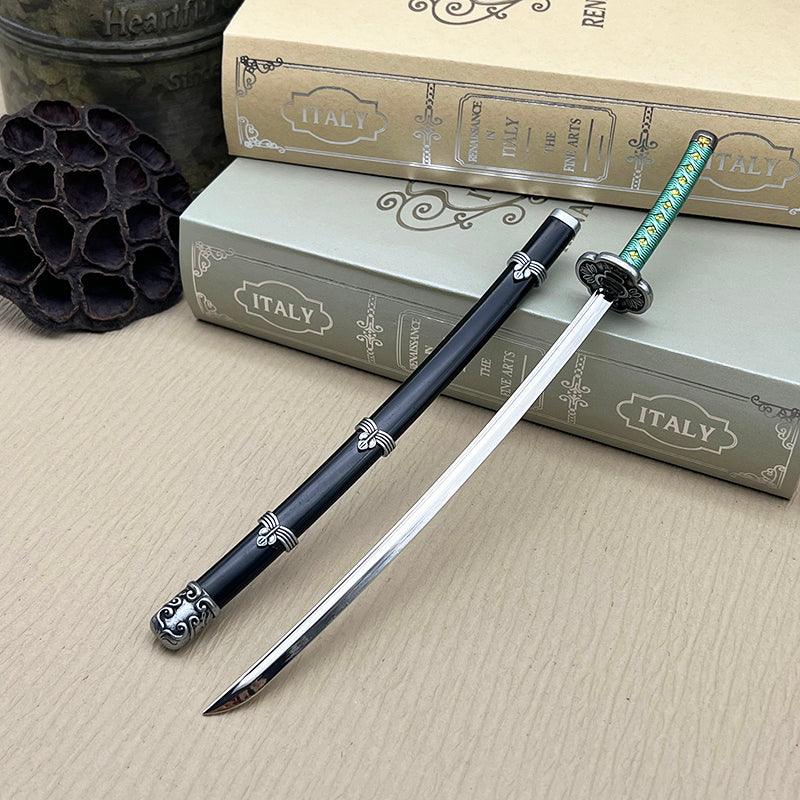 Kusabimaru Katana Replica - Sekiro Wolf's Blade 1:6 Zinc Alloy Model | Iconic Handguard & Balanced Proportions | Shinobi Weapon Display for Japanese Warrior Art Fans - BlacksmithSONG