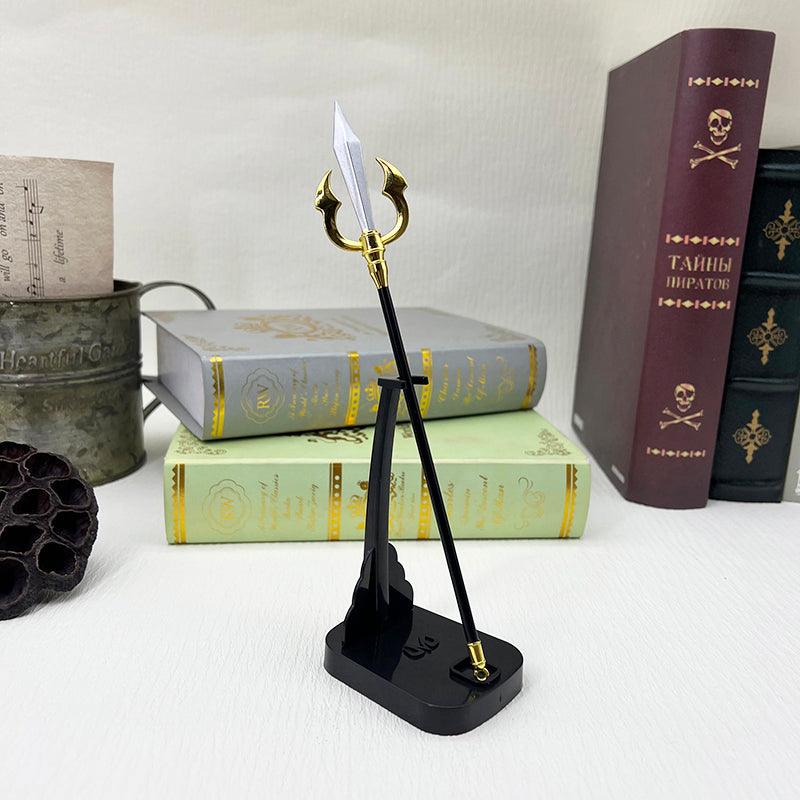 Jujutsu Kaisen Hiten Replica - Sukuna's Flying Heaven Cursed Trident for Anime Shrine of Malevolent Legacy - BlacksmithSONG