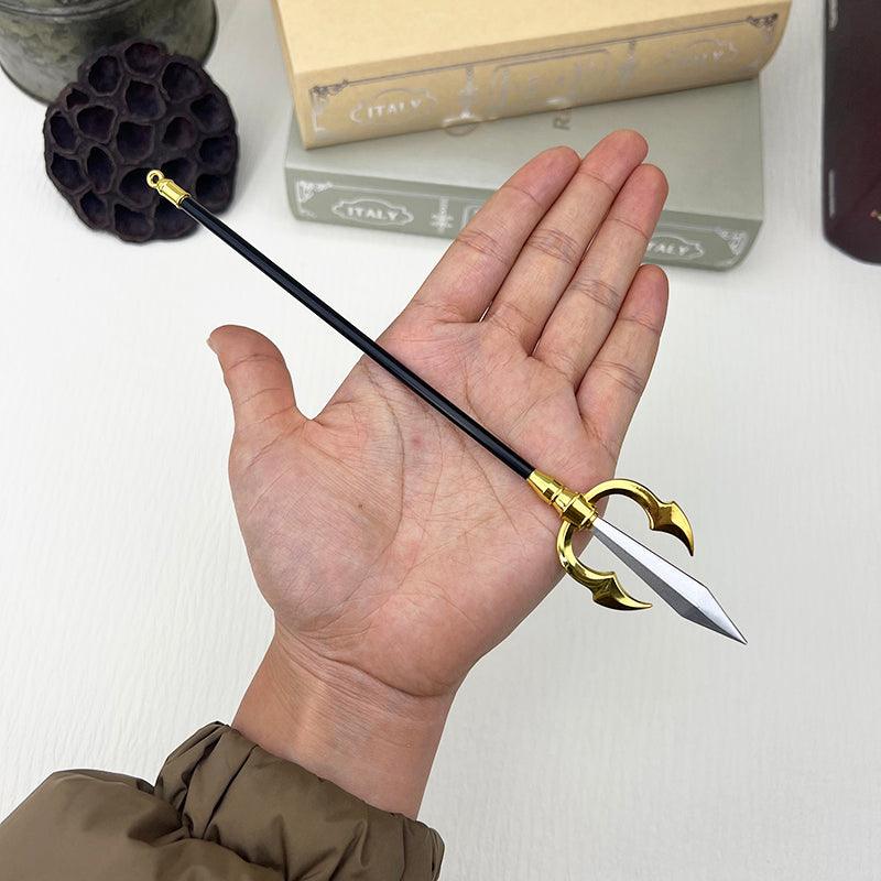 Jujutsu Kaisen Hiten Replica - Sukuna's Flying Heaven Cursed Trident for Anime Shrine of Malevolent Legacy - BlacksmithSONG