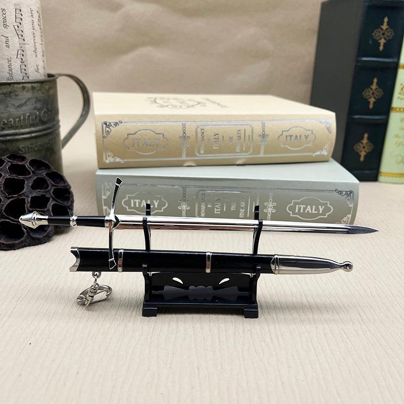 Aragorn's Ranger Sword - LOTR Strider Traveling Blade 1:6 Zinc Alloy | Weather-Worn Hilt Texture | Númenórean Heritage Collectible for Bree Fans - BlacksmithSONG