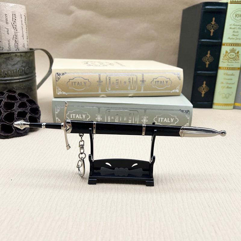 Aragorn's Ranger Sword - LOTR Strider Traveling Blade 1:6 Zinc Alloy | Weather-Worn Hilt Texture | Númenórean Heritage Collectible for Bree Fans - BlacksmithSONG