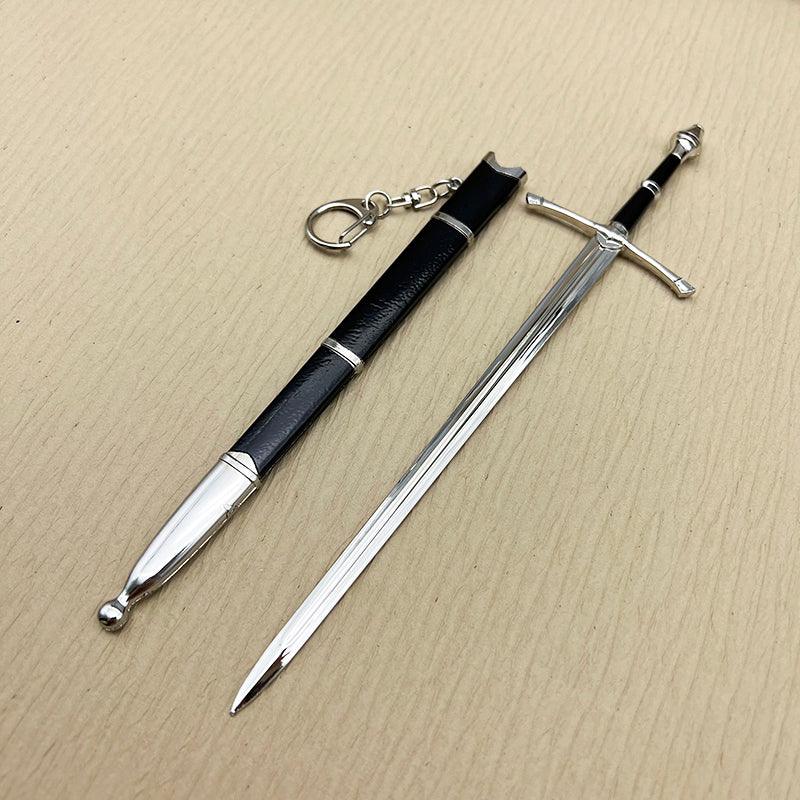 Aragorn's Ranger Sword - LOTR Strider Traveling Blade 1:6 Zinc Alloy | Weather-Worn Hilt Texture | Númenórean Heritage Collectible for Bree Fans - BlacksmithSONG