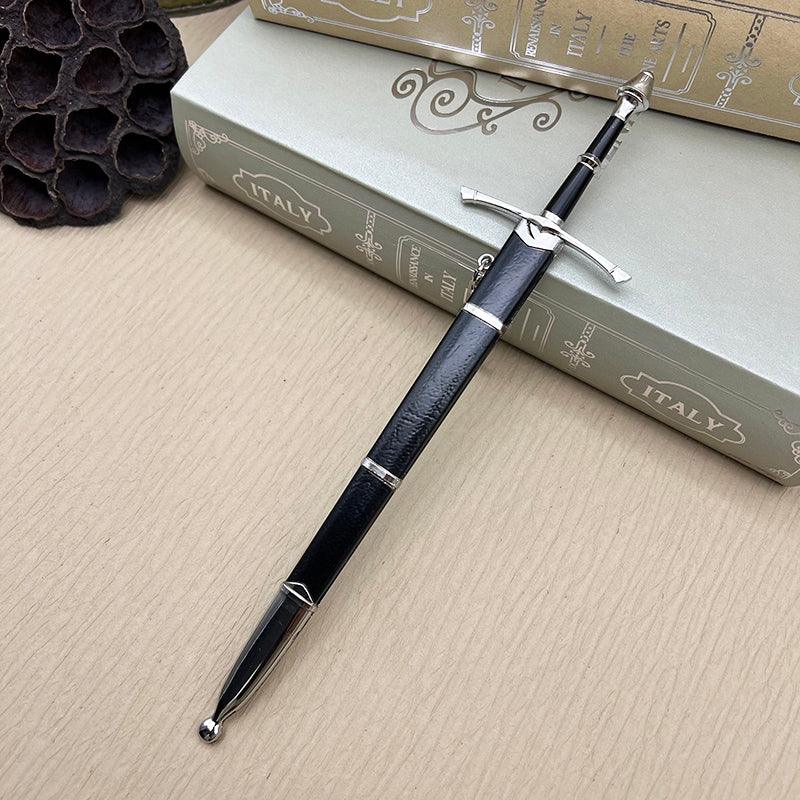 Aragorn's Ranger Sword - LOTR Strider Traveling Blade 1:6 Zinc Alloy | Weather-Worn Hilt Texture | Númenórean Heritage Collectible for Bree Fans - BlacksmithSONG