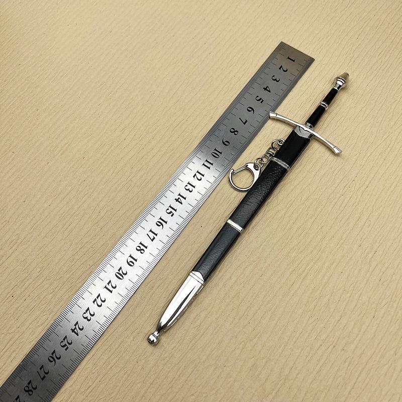 Aragorn's Ranger Sword - LOTR Strider Traveling Blade 1:6 Zinc Alloy | Weather-Worn Hilt Texture | Númenórean Heritage Collectible for Bree Fans - BlacksmithSONG