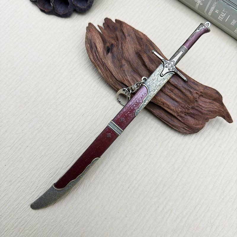 Iris Cursed Steel Sword - Witcher 3 Olgierd's Von Everec Relic 1:6 Zinc Alloy | Tempered Fuller & Wolf School Pommel | Velen-Inspired Weapon Display for Hardcore Collectors - BlacksmithSONG