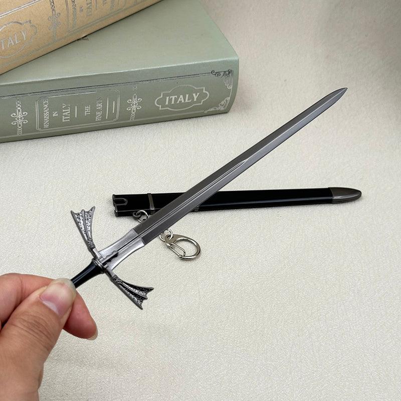 Dark Sister Sword Replica - Game of Thrones Targaryen Valyrian Steel Blade | Visenya & Daemon Targaryen Dragon Conquest Collectible (1:6 Scale 22cm/8.6in) | Female Warrior Weapon Display for ASOIAF Fans - BlacksmithSONG