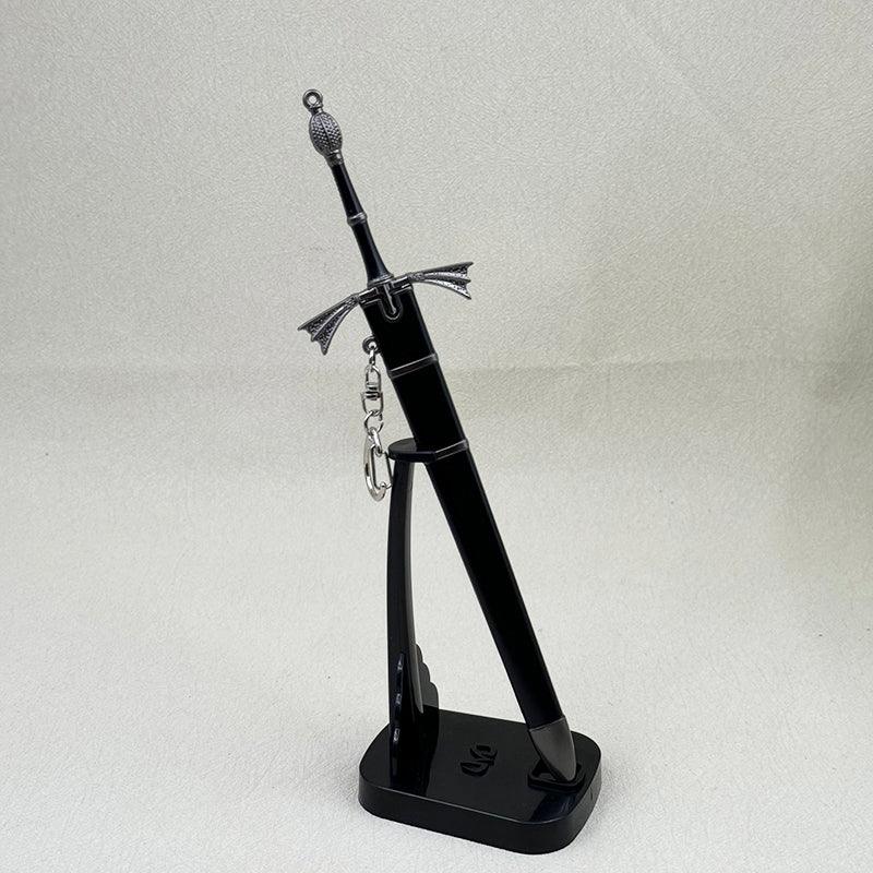 Dark Sister Sword Replica - Game of Thrones Targaryen Valyrian Steel Blade | Visenya & Daemon Targaryen Dragon Conquest Collectible (1:6 Scale 22cm/8.6in) | Female Warrior Weapon Display for ASOIAF Fans - BlacksmithSONG