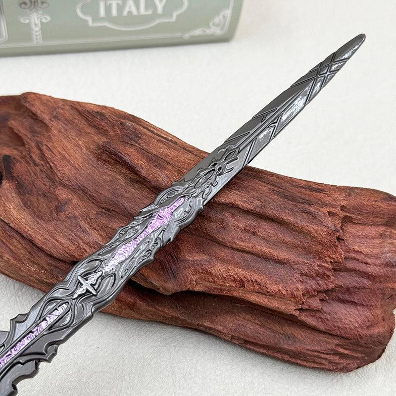 Omega Weapon Collectible - Final Fantasy XVI Eikon Clash Relic 1:6 Zinc Alloy | Scorched Alloy Frame & Mechanized Core Detailing | Dominant's Trial Display for Ifrit vs Phoenix Battles - BlacksmithSONG