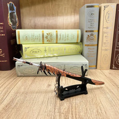 Anime-style zinc alloy weapon replica on stand, display collectible by BlacksmithSONG
