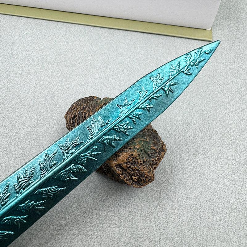 Elden Ring Dark Moon Greatsword Zinc Alloy Model - Ranni the Witch's Legendary Weapon | Multi-Layer Enamel Finish Display Art - BlacksmithSONG
