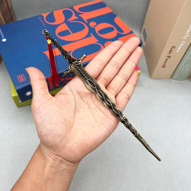 Elden Ring Sacred Relic Sword Replica - Marika's Divine Blade | Zinc Alloy Artisan Craft with Anti-Tarnish Finish - BlacksmithSONG