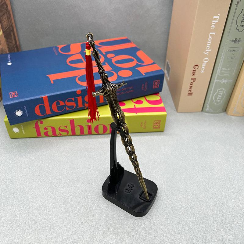 Elden Ring Sacred Relic Sword Replica - Marika's Divine Blade | Zinc Alloy Artisan Craft with Anti-Tarnish Finish - BlacksmithSONG
