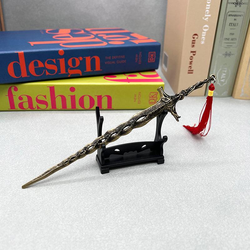 Elden Ring Sacred Relic Sword Replica - Marika's Divine Blade | Zinc Alloy Artisan Craft with Anti-Tarnish Finish - BlacksmithSONG