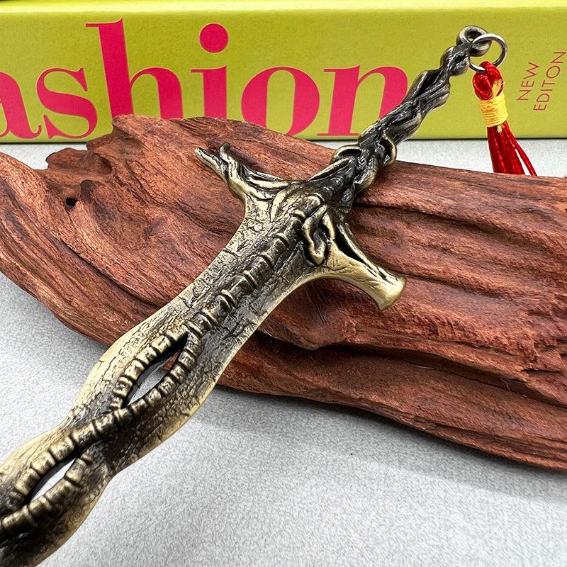 Elden Ring Sacred Relic Sword Replica - Marika's Divine Blade | Zinc Alloy Artisan Craft with Anti-Tarnish Finish - BlacksmithSONG