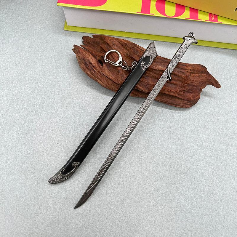 Thranduil's Sword Replica - LOTR Elven King's Dual-Edge Blade 1:6 Scale | Mirkwood Royal Armory Design | Zinc Alloy Art Display for Silvan Elf Fans - BlacksmithSONG