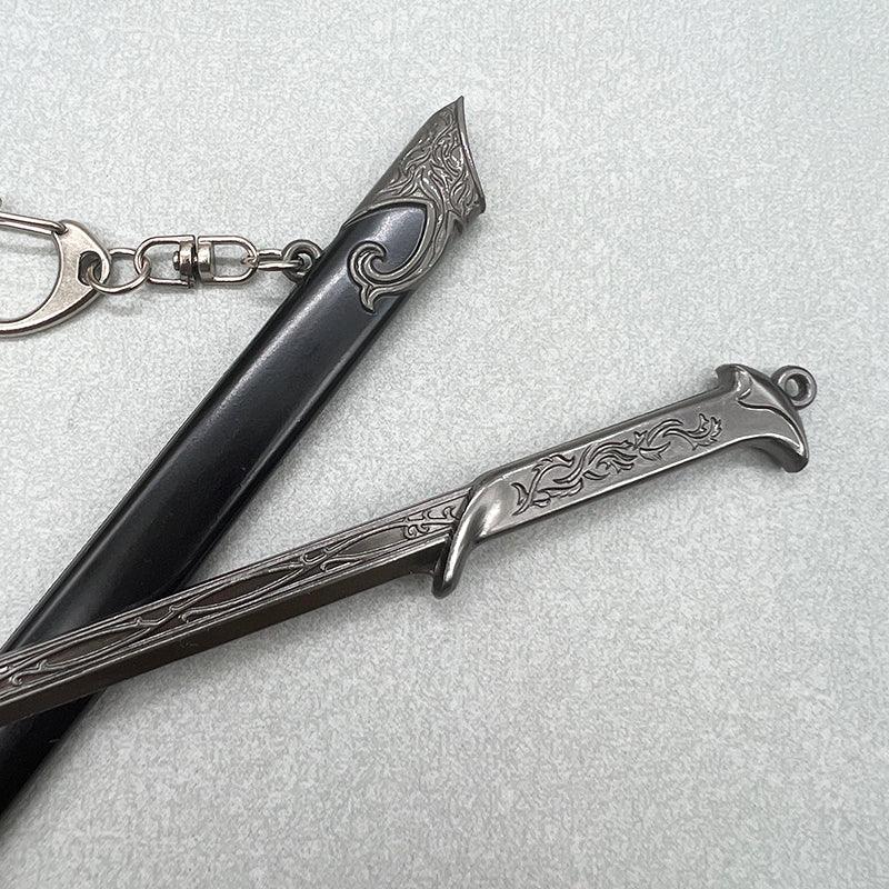 Thranduil's Sword Replica - LOTR Elven King's Dual-Edge Blade 1:6 Scale | Mirkwood Royal Armory Design | Zinc Alloy Art Display for Silvan Elf Fans - BlacksmithSONG