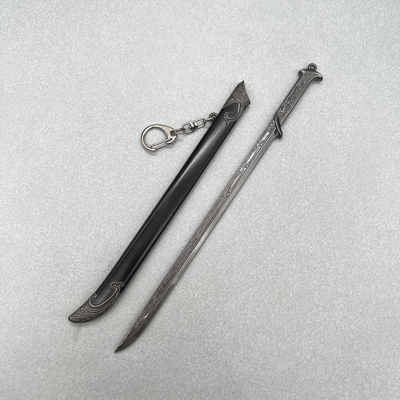 Thranduil's Sword Replica - LOTR Elven King's Dual-Edge Blade 1:6 Scale | Mirkwood Royal Armory Design | Zinc Alloy Art Display for Silvan Elf Fans - BlacksmithSONG