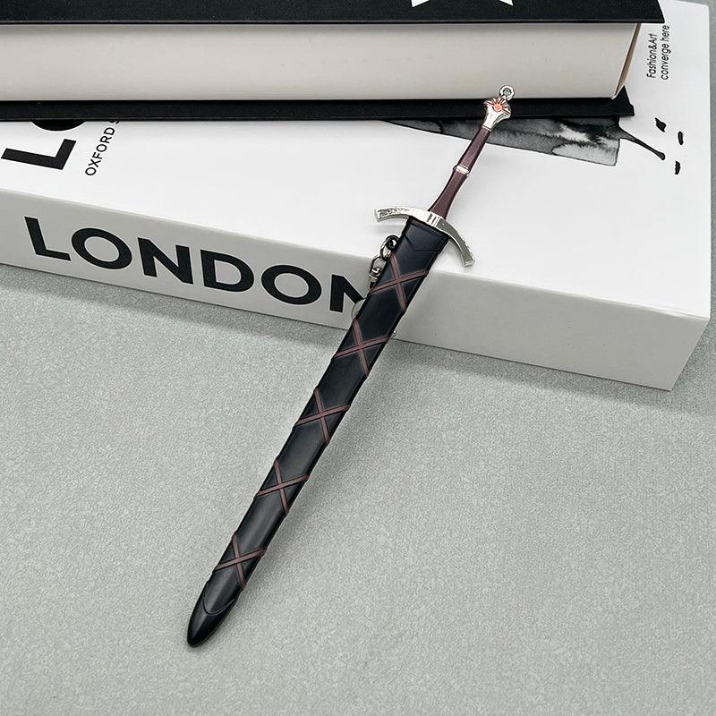 Dawn Sword Replica - Game of Thrones House Dayne Meteorite Iron Sword | Ser Arthur Dayne Collector Zinc Alloy Model (1:6 Scale 22cm/8.6in) | Fantasy Weapon Display for ASOIAF Fans - BlacksmithSONG