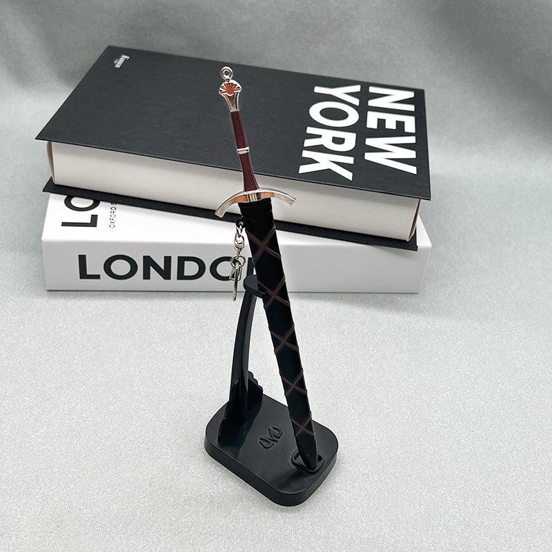 Dawn Sword Replica - Game of Thrones House Dayne Meteorite Iron Sword | Ser Arthur Dayne Collector Zinc Alloy Model (1:6 Scale 22cm/8.6in) | Fantasy Weapon Display for ASOIAF Fans - BlacksmithSONG