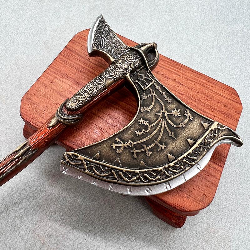 God of War Leviathan Axe Replica - Kratos' Ice-Infused Frost Giant Legacy | Norse Mythology Battle Axe Collectible - BlacksmithSONG