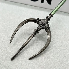 Anime-style 1:6 zinc alloy trident replica with dragon motif from BlacksmithSONG collectibles.