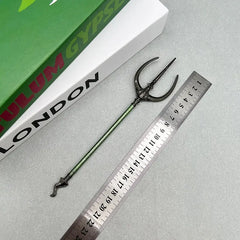 1:6 anime zinc alloy trident replica collectible with ruler, BlacksmithSONG cosplay display