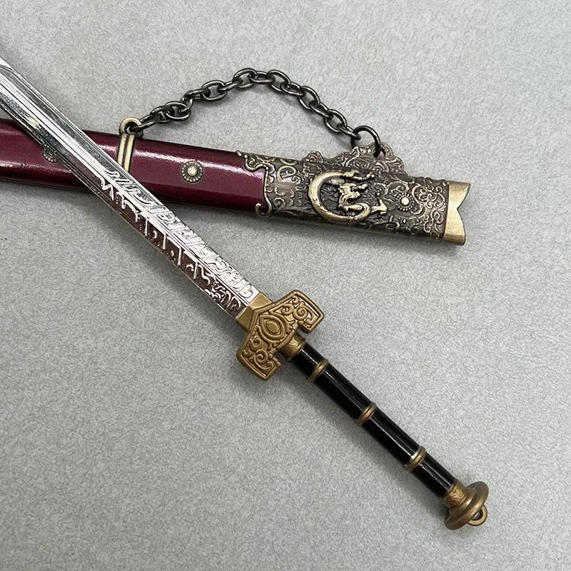1:6 scale anime-style zinc alloy sword replica with ornate sheath from BlacksmithSONG