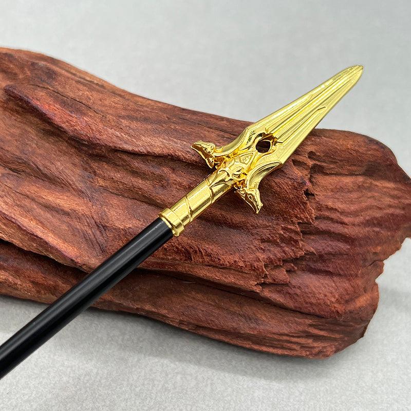 Odin's Gungnir Spear - AC Valhalla Mythological Weapon 1:6 | All-Father's Eternal Lance | Asgardian Zinc Alloy Art for Norse Mythology Enthusiasts - BlacksmithSONG