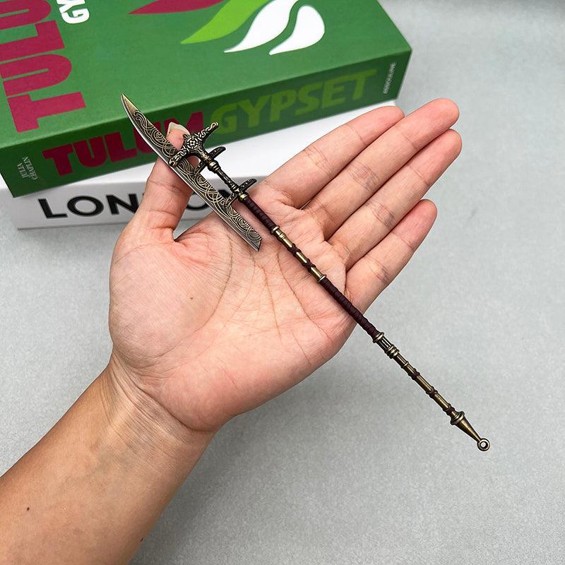 Eivor's Impaler Spear - AC Valhalla Dracula-Inspired Weapon 1:6 | Wallachian Battle Pike | Vampire Legend Zinc Alloy Art for Gothic Collectors - BlacksmithSONG