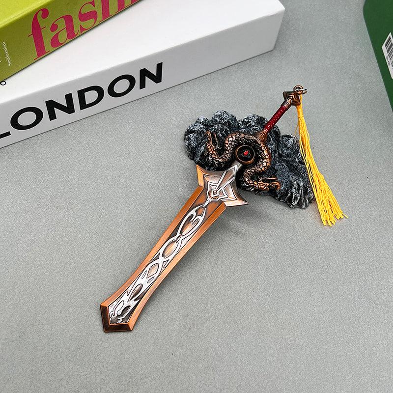 WoW Classic Ashkandi Greatsword Replica - Blackwing Lair Raid Trophy & Brotherhood's Legacy Display Art - BlacksmithSONG
