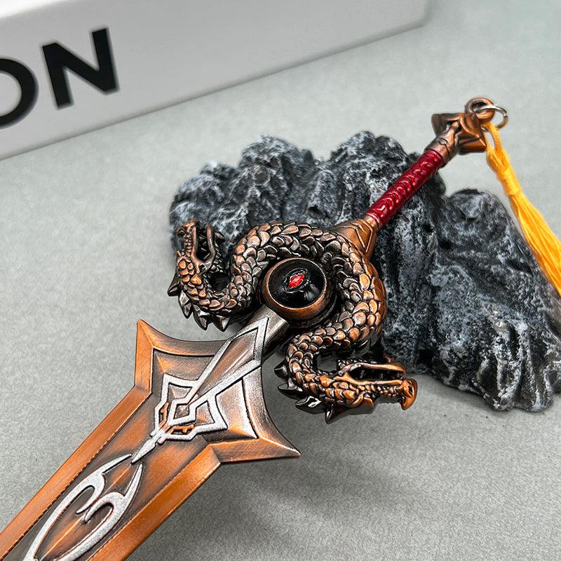 WoW Classic Ashkandi Greatsword Replica - Blackwing Lair Raid Trophy & Brotherhood's Legacy Display Art - BlacksmithSONG