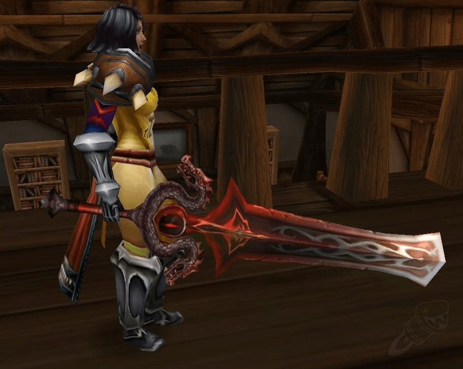 WoW Classic Ashkandi Greatsword Replica - Blackwing Lair Raid Trophy & Brotherhood's Legacy Display Art - BlacksmithSONG