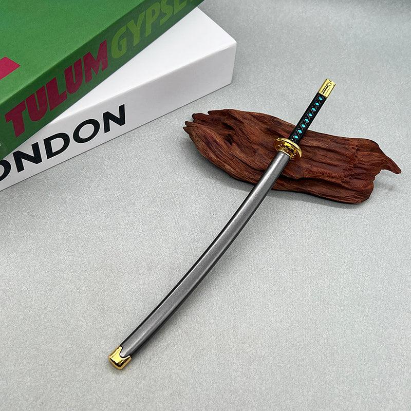 Revenant's Shinobi Katana - Apex Legends Synthetic Shinobi Skin Blade 1:6 Scale | Shadow Assassin Aesthetic & Round Tsuba | Electroplated Edge for Stealth Takedown Displays - BlacksmithSONG