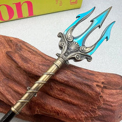 Poseidon's Trident Assassin's Creed Odyssey Metal Replica | BlacksmithSONG - BlacksmithSONG