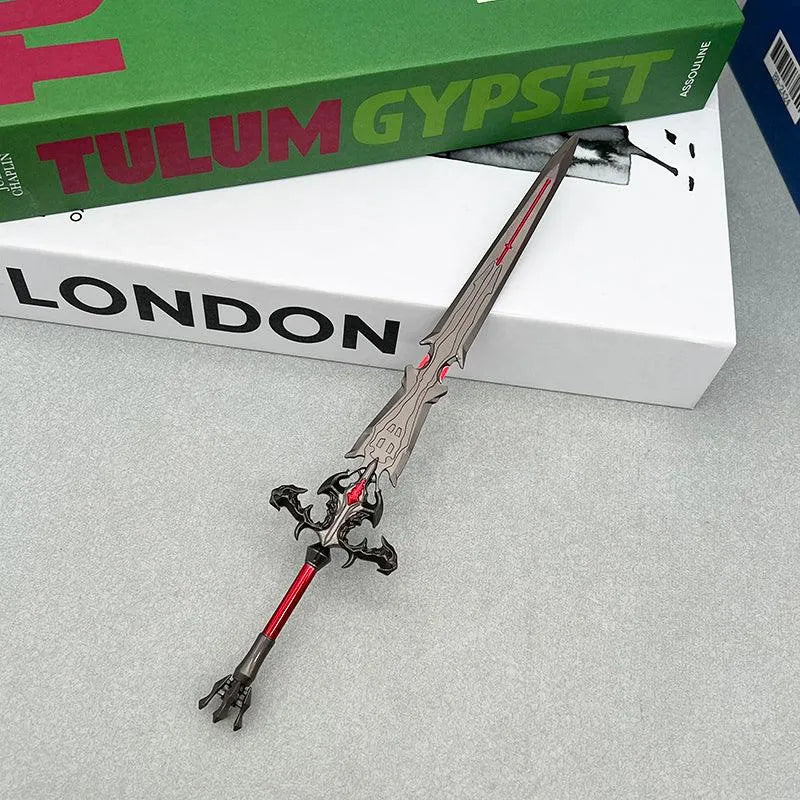 Flametongue Greatsword - Final Fantasy XVI Ifrit-Inspired Weapon 1:6 Zinc Alloy | Scorched Blade Texture & Phoenix Ember Coating | Dominant's Fury Display for Eikon Battle Enthusiasts - BlacksmithSONG