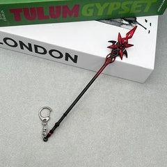 Crimson Moon's Semblance Replica | Genshin Impact Spear | Metal Collectible | BlacksmithSONG - BlacksmithSONG