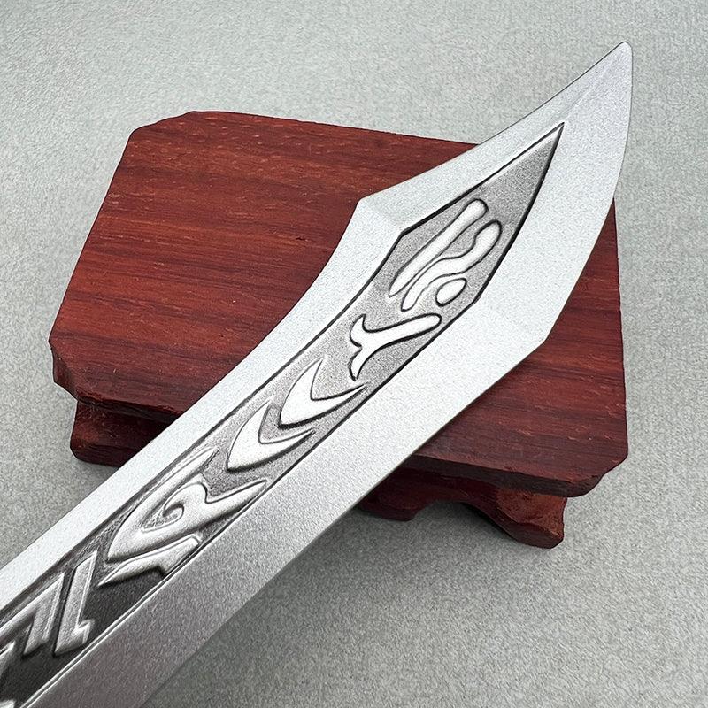 WoW Classic Quel'Serrar Sword Replica - Onyxia Raid Trophy & Red Dragonflight Legacy Display Art - BlacksmithSONG