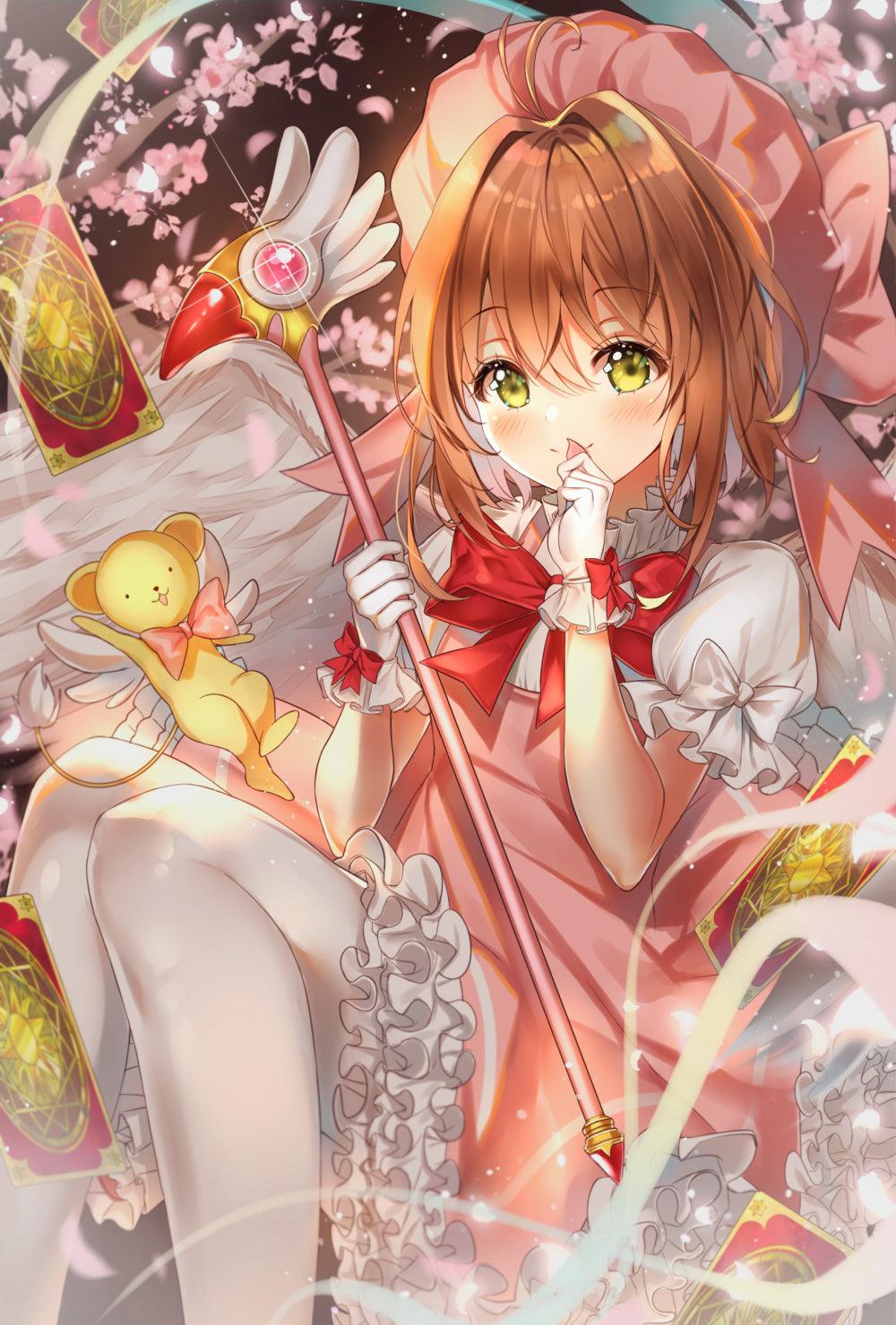 Clow Sealing Wand - Cardcaptor Sakura Original Zinc Alloy Staff| Clow Reed's Legacy Artifact | Sakura Card Captor Zinc Alloy Display for Nostalgic Fans - BlacksmithSONG